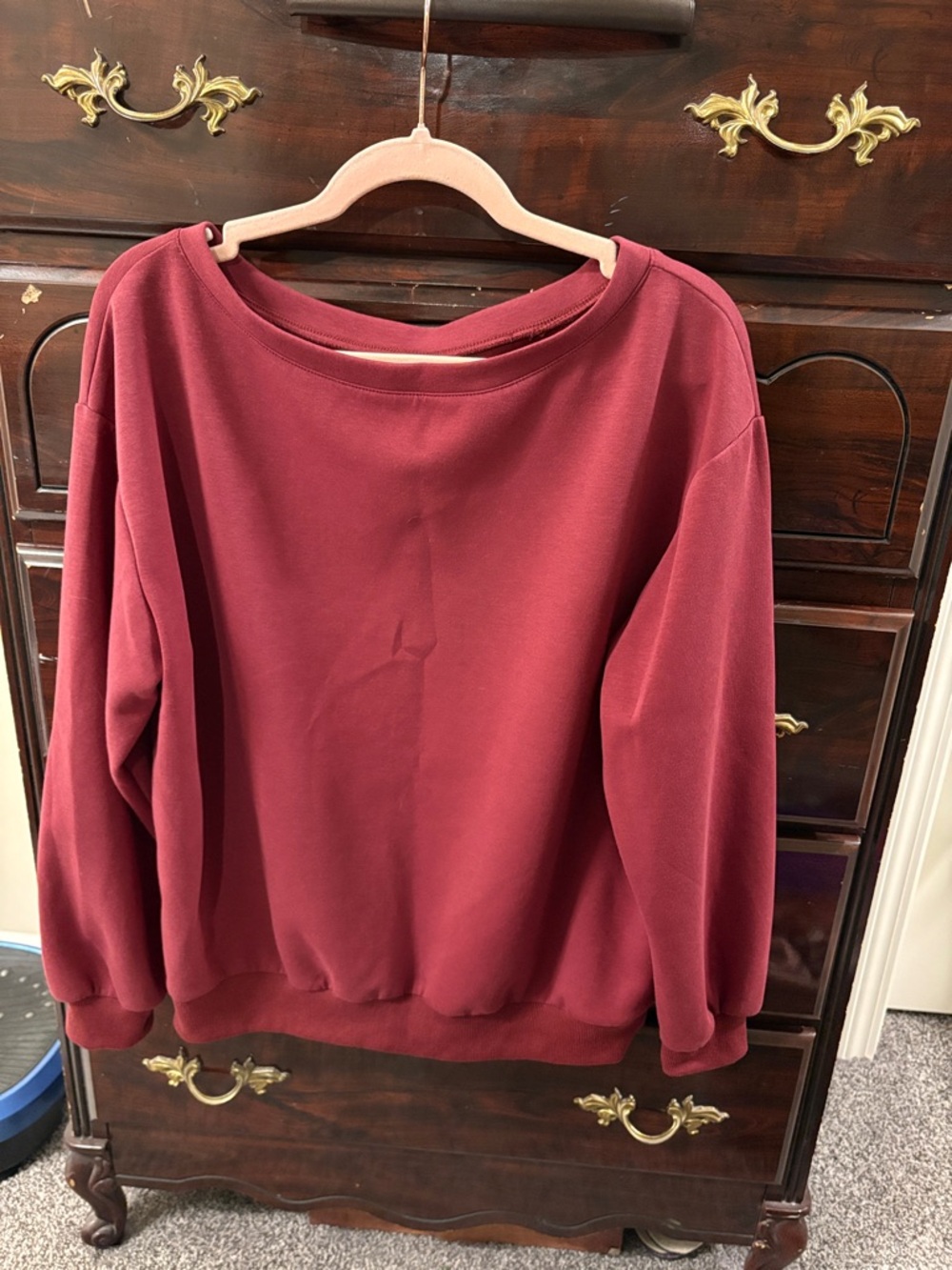 H&M Wine Red Pullover Sweatshirt